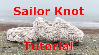 How to tie a turks head sailor knot bracelet by Julia [upl. by Ahteres525]