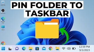 How to Pin a Folder to Taskbar in Windows 11 [upl. by Schaab655]