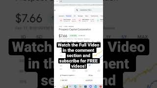 Prospect Capital  PSEC Stock  Preview Full Video in Comment Section dividend dividends shorts [upl. by Lekcim846]