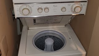 1990s Whirlpool Thin Twin laundry center washer amp dryer overview [upl. by Notpmah619]