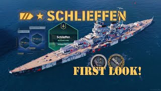 Schlieffen  Legendary Tier German Battleship  First Look  World of Warships Legends [upl. by Newbold]