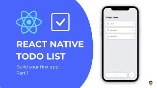 👉 Build your first React Native app  Todo List Tutorial Part 1 [upl. by Elwood]