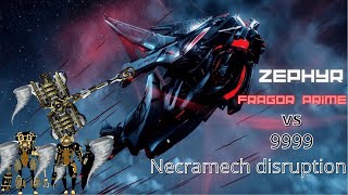 warframe  zephyr amp fragor prime vs 9999  tornado master  SP level cap disruption necramech [upl. by Kristof]