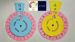 Maths Working Model  Maths Game For Students  Multiplication Table Wheel Math TLM  The4Pillars [upl. by Kiona198]