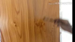 How to create teak wood grain on painted any surfaceTeak Wood grains art Painting tips and techn [upl. by Nylzor729]