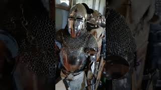 New armor stands armoring knightarmor 14thcentury knightschronicle [upl. by Norted]