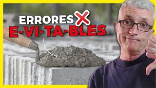 👷 ¡BASTA de ERRORES Morteros y Mezclas de CEMENTO Correctos [upl. by Kliman]