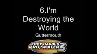 The Top 10 Songs From Tony Hawks Pro Skater 3 [upl. by Turnbull]