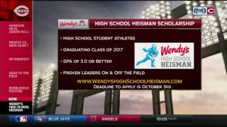 High school seniors have the chance to win the Wendys High School Heisman Scholarship [upl. by Mcclure]