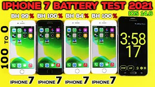 iPhone 7 Battery Life Drain Test in 2021 After IOS 146  Battery Test After Battery Replacement😱 [upl. by Hausmann]