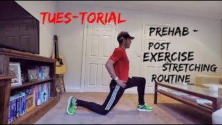 Prehab  A Post Exercise Stretching Routine  Triathlon Training [upl. by Ttam994]