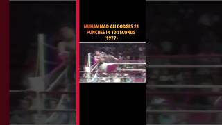 Muhammad Ali dodges 21 punches in 10 Seconds 1977 [upl. by Wimsatt]