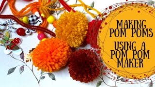 Making Pom Poms using a Pom Pom Maker [upl. by Dahcir]