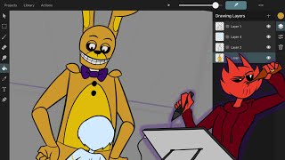 Animating a New FNAF Video  Come Hang Out  Animation Livestream [upl. by Horan]