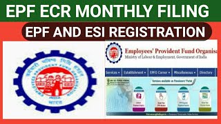 EPF MONTHLY FILING  ECR Challan  Prepare ECR challan processEPF Challan How to file ECR [upl. by Keen]