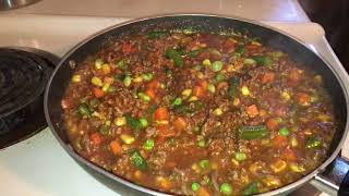 CARNE MOLIDA CON VERDURAS  Quick meal [upl. by Llib]