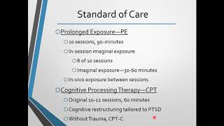 Group Delivery of Exposure Cognitive and Behavioral PTSD Interventions in a 16 Week Protocol [upl. by Adelheid]