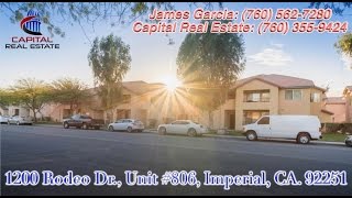 For Sale 1200 Rodeo Dr Unit 806 Imperial CA 92251 Listed by Capital Real EstateJames Garcia [upl. by Valerlan]