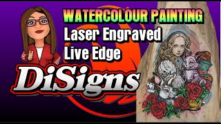 31 HOW TO PAINT YOUR LASER ENGRAVING ON WOOD  LIVE EDGE Laser engraver OLM3 OLM2Pro [upl. by Eedissac508]