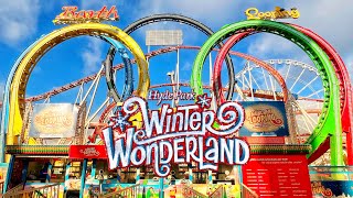 Winter Wonderland Hyde Park 2022 Vlog  Londons Biggest Christmas Event Returns [upl. by Ynaffik]