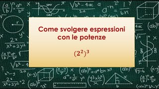 Come svolgere espressioni con le potenze [upl. by Llatsyrk573]