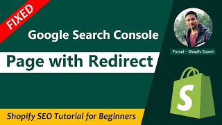 How to Fix Page with Redirect Google Search Console in Shopify ✅ Shopify SEO [upl. by Annaitsirk]