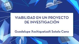 Viabilidad de tesis  Viabilidad de proyectos de investigación en menos de 5 minutos [upl. by Hsu]