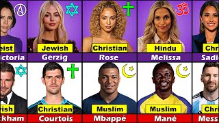 Religion Comparison Famous Footballers and Their WivesGirlfriends 🔥😱 FT Messi and Antonela [upl. by Acsicnarf]