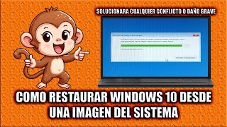 COMO RESTAURAR WINDOWS 10 DESDE UNA IMAGEN DEL SISTEMA [upl. by Pirnot]