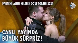 Alper Rendeden şoke eden evlilik teklifi 💍  Pantene Altın Kelebek Ödül Töreni 2024 [upl. by Narine]