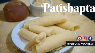 Patishapta Recipe  Gurer Patishapta  Bengali Stuffed Pancake  Patishapta Pithe [upl. by Elinad]