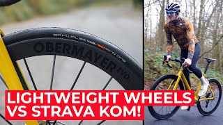 Can Dave Strava KOM with Lightweight’s new Obermayer Evo wheels [upl. by Loferski]