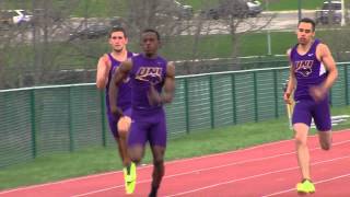 UNI Track and Field  May 9 2014  mens 200 meter dash [upl. by Ayanad]