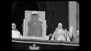 Pope Pius XII declares new feast of the Queenship of Mary 1954 [upl. by Reivaj]