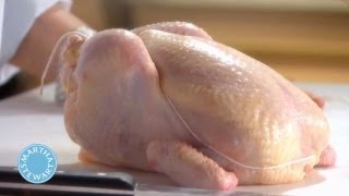 Trussing a Chicken⎢Martha Stewart [upl. by Neelie924]