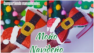 Moño Navideño Diadema Navideña ✨🎄 [upl. by Nnylyram143]