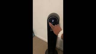 Review Dreo Nomad One Tower Fan with Remote 24fts Velocity Quiet Cooling Fan 90° Oscillating Fan [upl. by Aline]