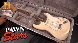 Pawn Stars RARE EXPENSIVE GUITAR MADE MUSIC HISTORY Season 8  History [upl. by Ennirroc363]