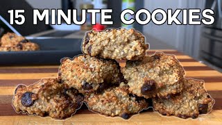 15 Minute 4 Ingredient Chocolate Chip Cookies [upl. by Elinor428]