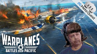 Warplanes Battles over Pacific VR 🪂 Multiplayer deutsch metaquest3 vr oculus metaquest2 [upl. by Maller390]