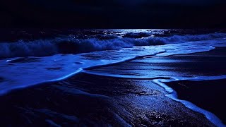 Deep Relaxation and Fall Asleep Immediately with Big Waves and Ocean Sounds at Night [upl. by Nosnev]