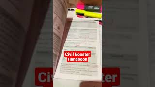 Civil Booster Civil EnggHandbook Review 🔥 ssc sscje civil shorts short exam motivation [upl. by Ohcamac249]