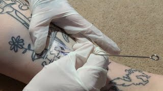 How I do Stick N Poke tattoos in real time [upl. by Robbin362]