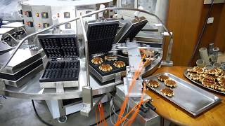 HY910LB Automatic Belgian Liege Waffle Machine with Automatic Waffle Remover [upl. by Craner]