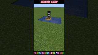 Pirate Ship Design In Minecraft minecraft shorts [upl. by Allianora744]