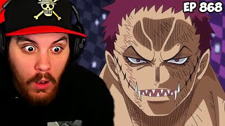 One Piece Episode 868 REACTION  One Mans Determination Katakuris Deadly Big Fight [upl. by Nylesaj]