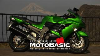 Kawasaki Ninja ZX14R 2012 SHORT TEST RIDE カワサキ ニンジャZX14R バイク試乗ショートインプレ・レビュー [upl. by Enialahs708]