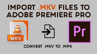 How to Import MKV Files in Premiere Pro  How to Convert MKV to MP4 [upl. by Rick122]