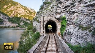 4K CABVIEW Sarajevo  Capljina  99 tunnels from Continental to Mediterranean Bosnia and Herzegovina [upl. by Refinne]