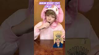 MAKAN BISKUIT STICK COKLAT⁉️ mukbang eating food funny eatingsounds asmr candy comedy [upl. by Tobias10]